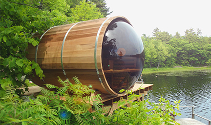 Barrelsauna in je tuin